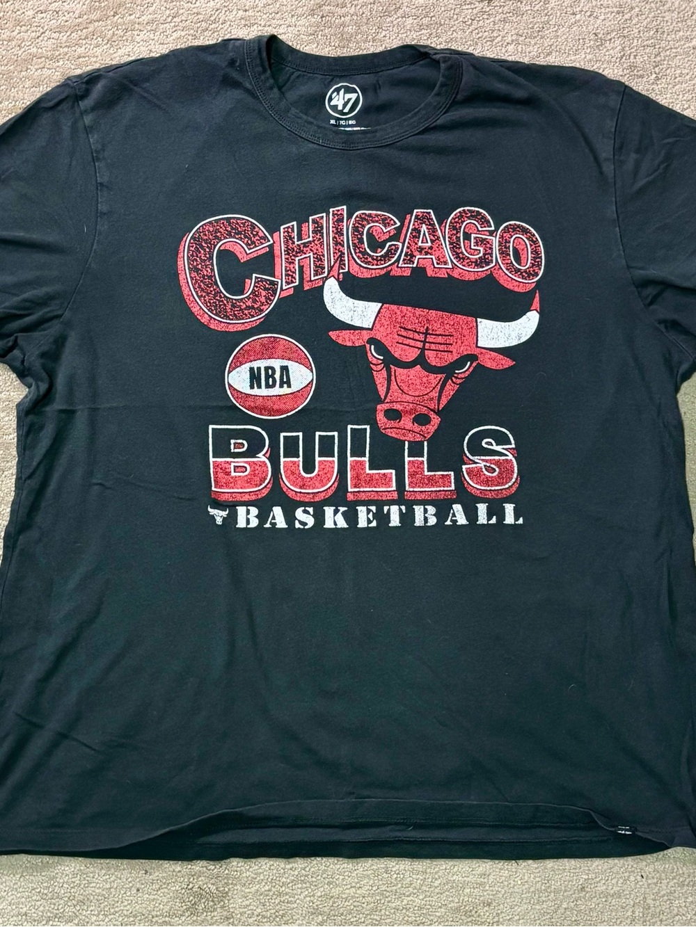 47 Chicago Bulls Grey Red Graphic Tee